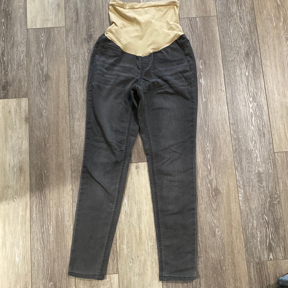 Indigo Blue gray maternity jeans